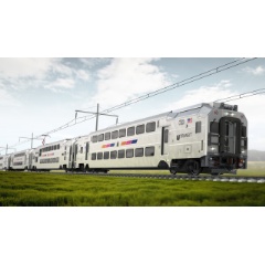 Bombardier Multilevel III passenger rail cars for New Jersey (Rendering)  -Credit: Bombardier-