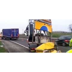 The result of reckless driving, an image of the IPV following a crash.  -Credit: amey-