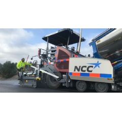 NCCs newly-purchased Dynapac SD2500WS on its first job site  with great results!   -Credit:  Dynapac-