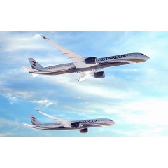 An artists impression of the A350 in STARLUX Airlines livery (picture courtesy of Airbus)