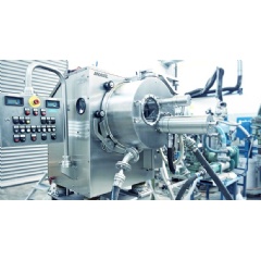 Krauss-Maffei peeler centrifuge equipped with the recently launched pneumatic discharge system.  ANDRITZ