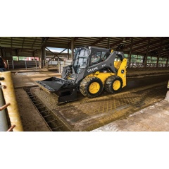 Select skid steers and compact track loaders available for lease starting 4/2. -CREDIT: Deere & Company-