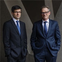 Quartile One Chief Executive Officer and founder Rob Beckman and Aurecon Managing Director – Advisory, Brad McBean. -CREDIT: Aurecon-