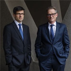 Quartile One Chief Executive Officer and founder Rob Beckman and Aurecon Managing Director  Advisory, Brad McBean.    -CREDIT: Aurecon-