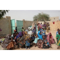 Nigerian refugees seek shelter in Diffa, Niger, in June 2016.    UNHCR/Ibrahim Abdou