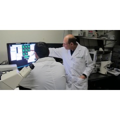 U of A oncologist and cell biologist Michael Hendzel (right) was part of a national research team that identified how a new class of cancer drugs known as PARP inhibitors work... (Photo: Faculty of Medicine & Dentistry)