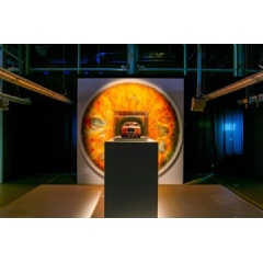 1 to 8 Scale Model Rendering of Marc Quinn and Rolls-Royce
