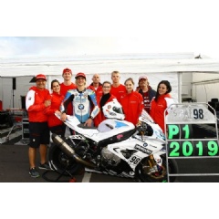 Most (CZ) - Alpe Adria - 29th September 2019. Team Fany Gastro BMW Motorrad Rider Karel Hanika #98 (CZ) BMW S1000RR.