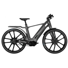 Stajvelo’s Lifestyle Design Bike is an innovative, new generation of e-bike that combines mobility, comfort, and design and is the first made of Solvay’s advanced injected composites Xencor™ LFT. Photo: Stajvelo