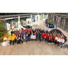 Teamgeist 2019: Audi honored voluntary engagement and presented donations in the total amount of 29,000 Euro to 18 facilities around the Ingolstadt location.
