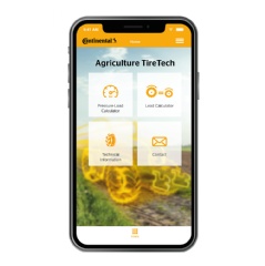 Continental launched its new agriculture tire service app “Agriculture TireTech” for iOS and Android in November 2019.