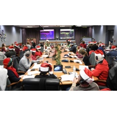 2018 NORAD Tracks Santa Operation Center on Peterson Air Force Base, CO on December 24
