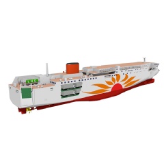 Conceptual rendering of the LNG-fueled ferry