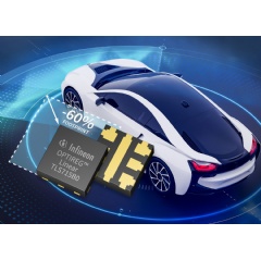 Thanks to a dedicated automotive flip-chip technology, the footprint of the OPTIREG™ TLS715B0NAV50 is more than 60 percent smaller than that of a reference product.