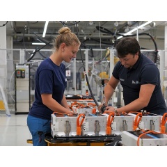 Production of high-voltage batteries at the BMW Group plant in Dingolfing