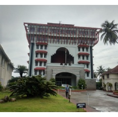 The Administration Building of the Cochin Port Trust, which houses the Wärtsilä VTMS control tower.