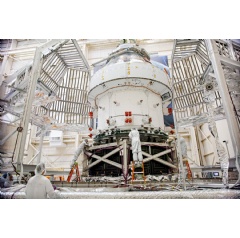 Orion Spacecraft For Artemis I Prepared For Thermal Test at NASA Plum Broke