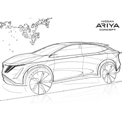 Nissan Coloring Book Sketches - Ariya Concept
It all starts with a single line. That is the message from Nissan’s global design team as they look to connect and build a worldwide community of artists with their #drawdrawdraw social campaign.