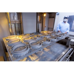 GM Makes Face Shields In Response To COVID-19 Pandemic
General Motors workers produce face shields utilizing 3D printing Monday, April 6, 2020, at the GM Technological Center (Photo by Jeffrey Sauger for General Motors - complete caption below)