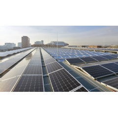Solar panels on Cedars roof.