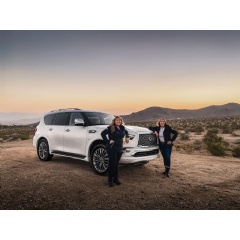 The INFINITI QX80 will debut in the Rebelle Rally this October, piloted by Nicole Wakelin and Alice Chase