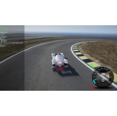A computer simulation lets the CMU Roborace team test their algorithm to autonomously operate their vehicle on the course.