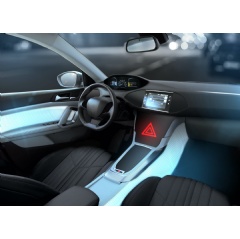 The translucent Acella Hylite Concept enables special lighting effects through the backlighting of the surfaces.