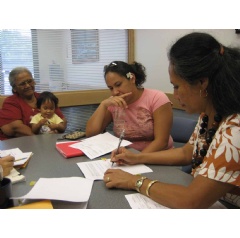 Hawaiian Community Assets takes a family-approach philosophy to services such as financial counseling sessions.