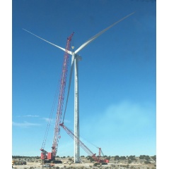First GE 2 MW turbine at Western Spirit Wind