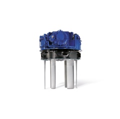 With the Voith Schneider Propeller (VSP), ship pilots can control the magnitude and direction of thrust steplessly and as necessary. The VSP features a circular disk with movable and controllable blades (see complete caption below)