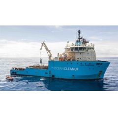 In addition to Maersk Supply Services providing marine offshore support to rid the oceans of plastic, Maersk will also give to the Dutch non-profit organization end-to-end supply chain management services for both ocean and river clean up systems.