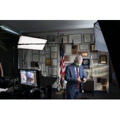 Dr. Anthony Fauci during an interview at the NIH in Bethesda, MD. (National Geographic/Visko Hatfield)