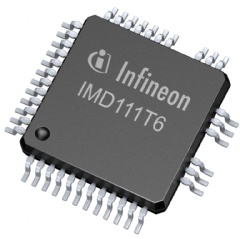 Variants of the iMOTION™ SmartDriver family IMD110 are offered for motor drives with and without PFC control. The smart motor controller combines the IMOTION Motion Control Engine (MCE) with a three-phase gate driver (see complete caption below)
