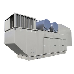 Exterior of the packaged 2,000 kVA diesel generator