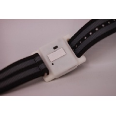 A wristwatch-like device measures cytokine levels in passive sweat. Image credit: Kai-Chun Lin