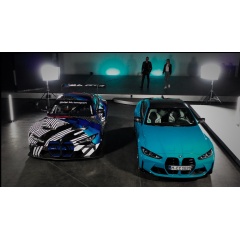 The BMW M4 meets the BMW M4 GT3 in the BMW M Design Talk (04/2021).