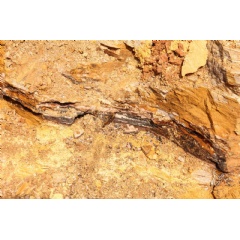 Responsible Mineral Sourcing Pilot Program: Cobalt ore lays visible in a newly dug pit in Democratic Republic of the Congo. Photographer: William Clowes, Bloomberg via Getty Images
