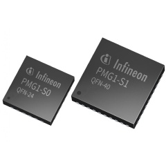 Infineons PMG1 family of USB PD 3.1 microcontrollers integrates a market-proven USB PD stack to enable reliable performance and interoperability. (see complete caption below)