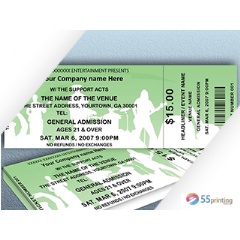 Event Ticket Printing by 55Printing.net