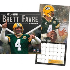 NFL Greats, Brett Favre Wall Calendar