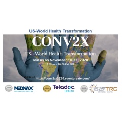 #ConV2X 2020 US-World Health Transformation with Telehealth and Blockchain Technology Symposium