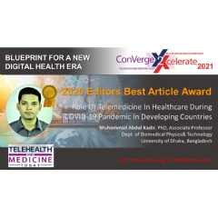 Telehealth and Medicine Today 2020 Best Article