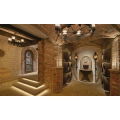 Stunning Old World details make this Wine Cave more than just a beautiful space, it’s an experience.