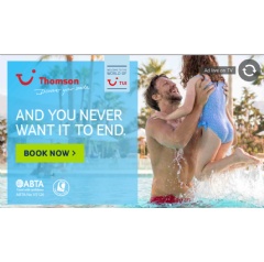 Example of the TUI synced advert