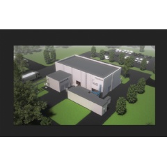 Rendering of the new production plant for pigment dispersions.