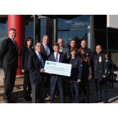 David Lerner Associates presented a check in the amount of $15,000 to the Greater Long Island Running Club