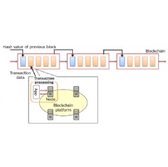 Figure 1: Transaction processing on the blockchain