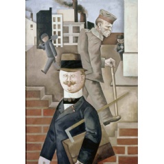 George Grosz Grey Day 1921. Staatliche Museen zu Berlin, Nationalgalerie. Acquired by the Federal State of Berlin © Estate of George Grosz, Princeton, N.J. 2018.