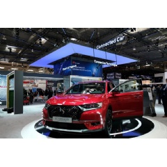 DS 7 CROSSBACK using Huawei’s connected car technology debuts in Europe at Huawei’s booth at the HANNOVER MESSE 2018.
