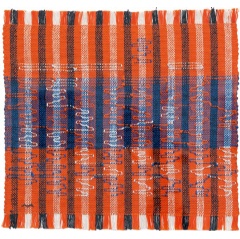 Anni Albers, Intersecting 1962, pictorial weaving, cotton and rayon, 400 x 419 mm, Josef Albers Museum Quadrat Bottrop © 2018 The Josef and Anni Albers Foundation/Artists Rights Society (ARS), New York/DACS, London